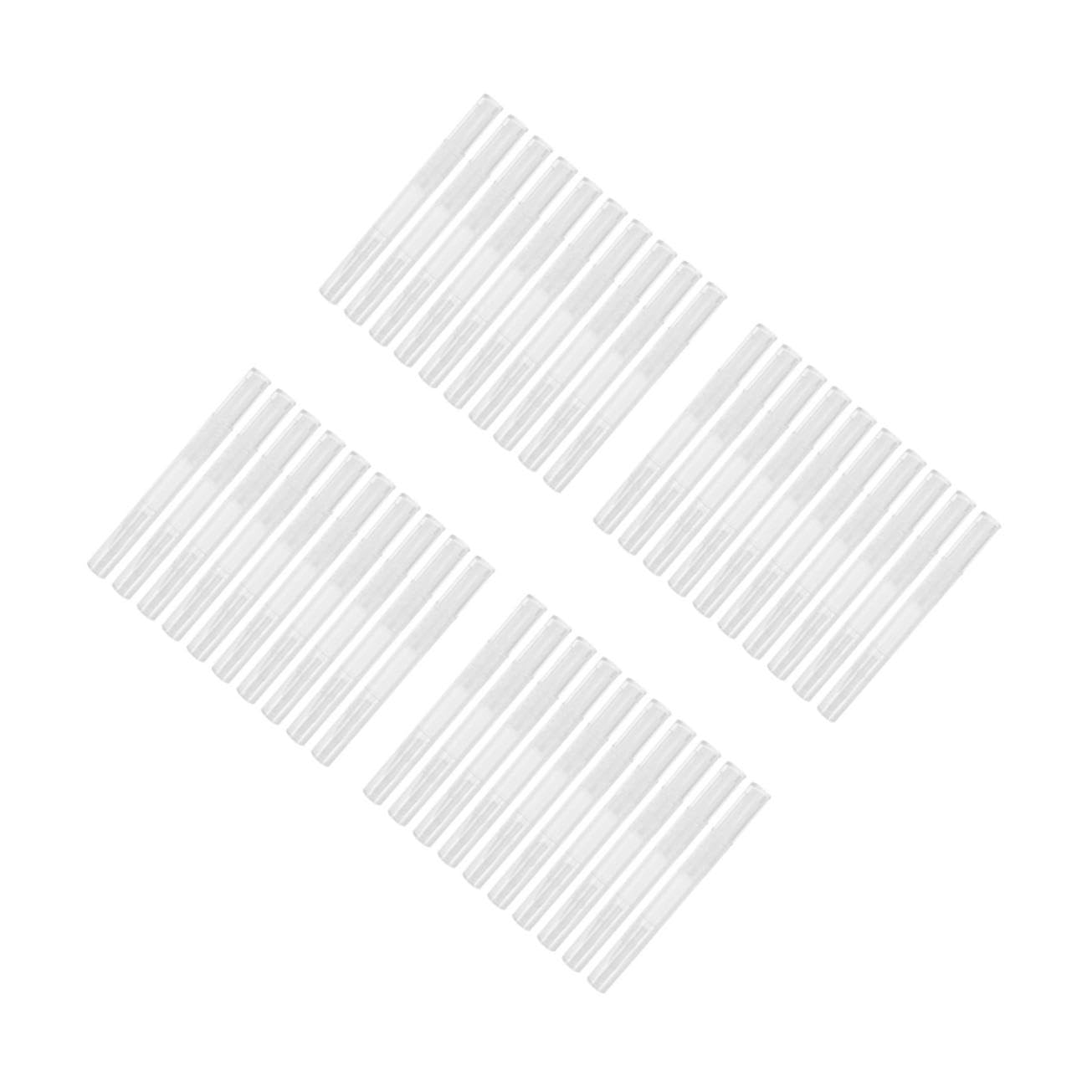 40 Pezzi Penna per Cuticole Ricaricabile Trasparente per Unghie Applicatore Twist per Personalizzata e Applicazione Precisa