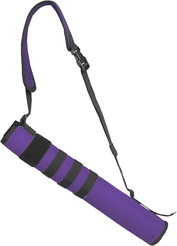 Miniatura 33 de KRATARC Carcaj de flechas traseras ligeras de doble uso, plegable, compacta, con sistema Molle para disparar al blanco Negro - Diámetro 4 pulgadas