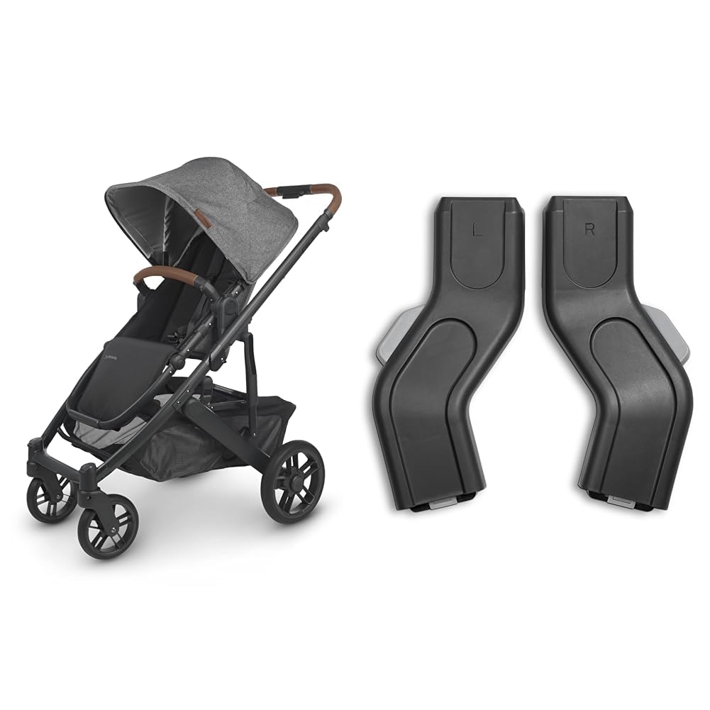 UPPAbaby Cruz V2 Stroller/Full-Featured Stroller with Travel System Capabilities/Toddler Seat, Bumper Bar, Bug Shield, Rain Shield Included/Greyson & Car Seat Adapters