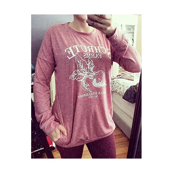 OUNAR-Women-Schrute-Farms-Shirt-Cute-The-Office-Graphic-T-Shirt-Sweatshirt-with-Pocket OUNAR Women Schrute Farms Shirt Cute The Office Graphic T-Shirt Sweatshirt with Pocket