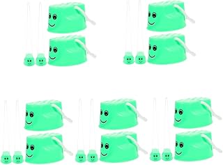 BESPORTBLE 20 Pçs Stomper Para Crianças Criança Sapato Palafitas Verde Brinquedo Lata Treinamento De Força Copos De Stepper Copo Crianças Jardim De Infância Balde De Caminhada Equilíbrio