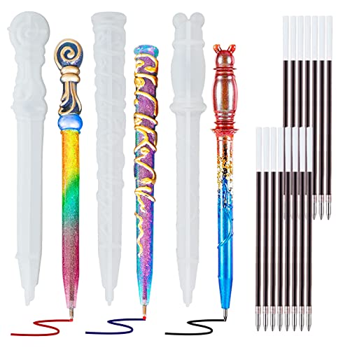 3 Stück Silikonform Epoxidharz Kugelschreiber Magie Stiftform Epoxidharz...