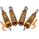 Adjustable height Tuningsworld Gewindefahrwerk für GOLF 2 3 19E,1G1/1H1/Jetta 2 Vento 1H2 Fahrwerk