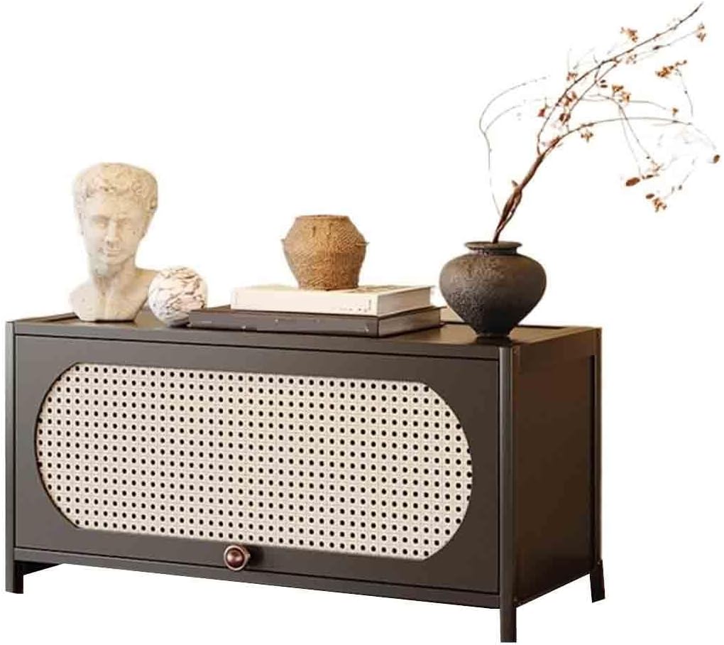 Sideboard Cabinet Single-Layer Corner Sideboard Bookshelf Desktop Storage Living Room Bookcase with Drawers 80cm Console Coffee Table