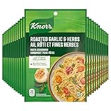 Knorr Pasta Seasoning for an easy delicious pasta sauce Roasted Garlic & Herbs no artificial flavours 22 g 24 count