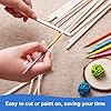 222 Pieces Wood Strips Balsa Square Wooden Dowels 1/8 Inch, 3/16 Inch, 1/4 Inch, Square Dowel Rods 12 Inch Hardwood Unfinished Wood Sticks for Crafts DIY Projects Models Making Supplies #4