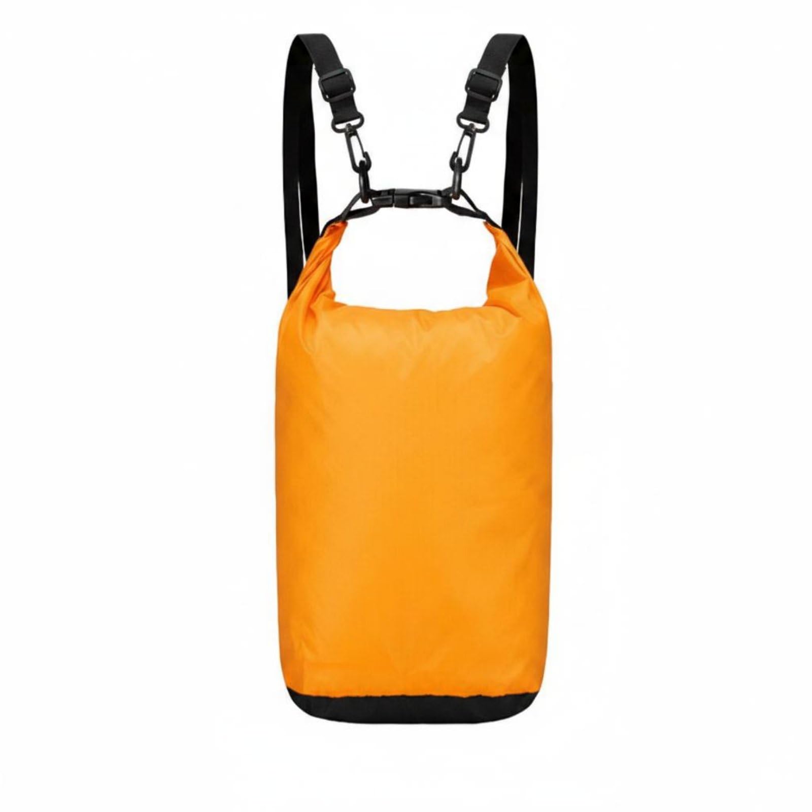 HEAVENGLOW Portable Roll Roll-Top Waterproof Bag Lightweight Waterproof Backpack Bag Long-Lasting Waterproof Backpack Sack Foldable for Rafting, Swimming, Diving, Hiking, Orange, 15L-picture-29