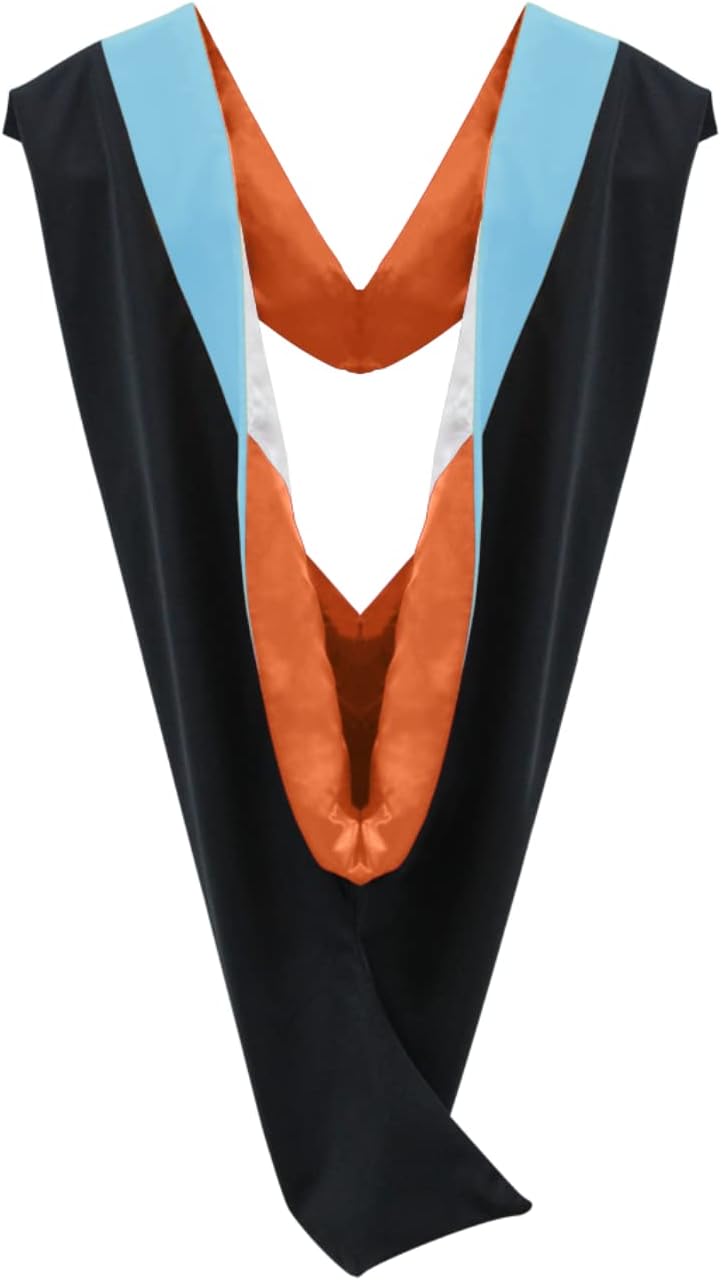 Cappe Diem Master of Education Graduation Hood – Light Blue | M.Ed. Academic Regalia for Master’s Cap and Gown Ceremony