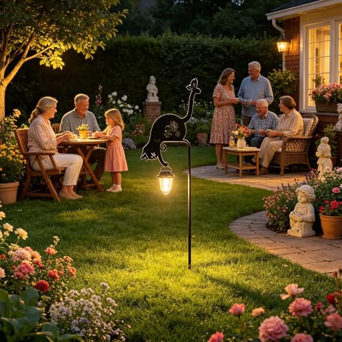 Lanterna chat solaire pour illuminer vos soirées sur la terrasse
