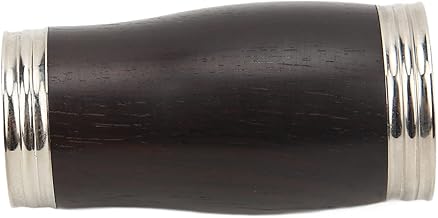 C ET Fût pour clarinette - Anneau en métal - Ébène noir et argenté - Section de clarinette - Tube - Accessoires de rechange avec
