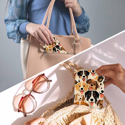 Image of Ocean Beach Glasses Case, Sunglasses Organizer Eyeglasses Case Glasses Cases Pouch For Men Women