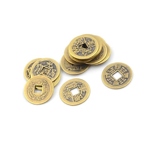 Foto 6 de 6 de Onsinic 10pcs Chino Feng Shui Monedas De Bronce Monedas De La Suerte Chinas Decoración del Hogar