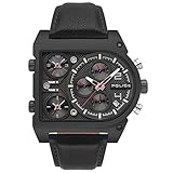 Armbandmaterial: Leder Schwarz