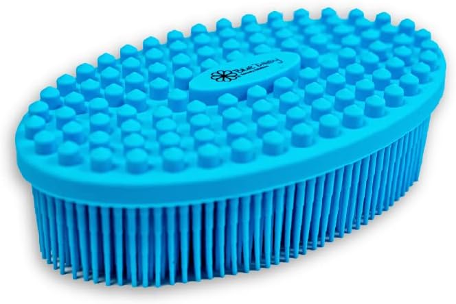 Shiggy Long Bristles Anxiety Trichotillomania Sensory Brush - Stress Relief Increases Focus Soothing (Light Blue)