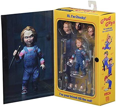 Childs Play Good Guys Ultimate Chucky PVC Action Figure Collectible Model Toy Gifts for Halloween
