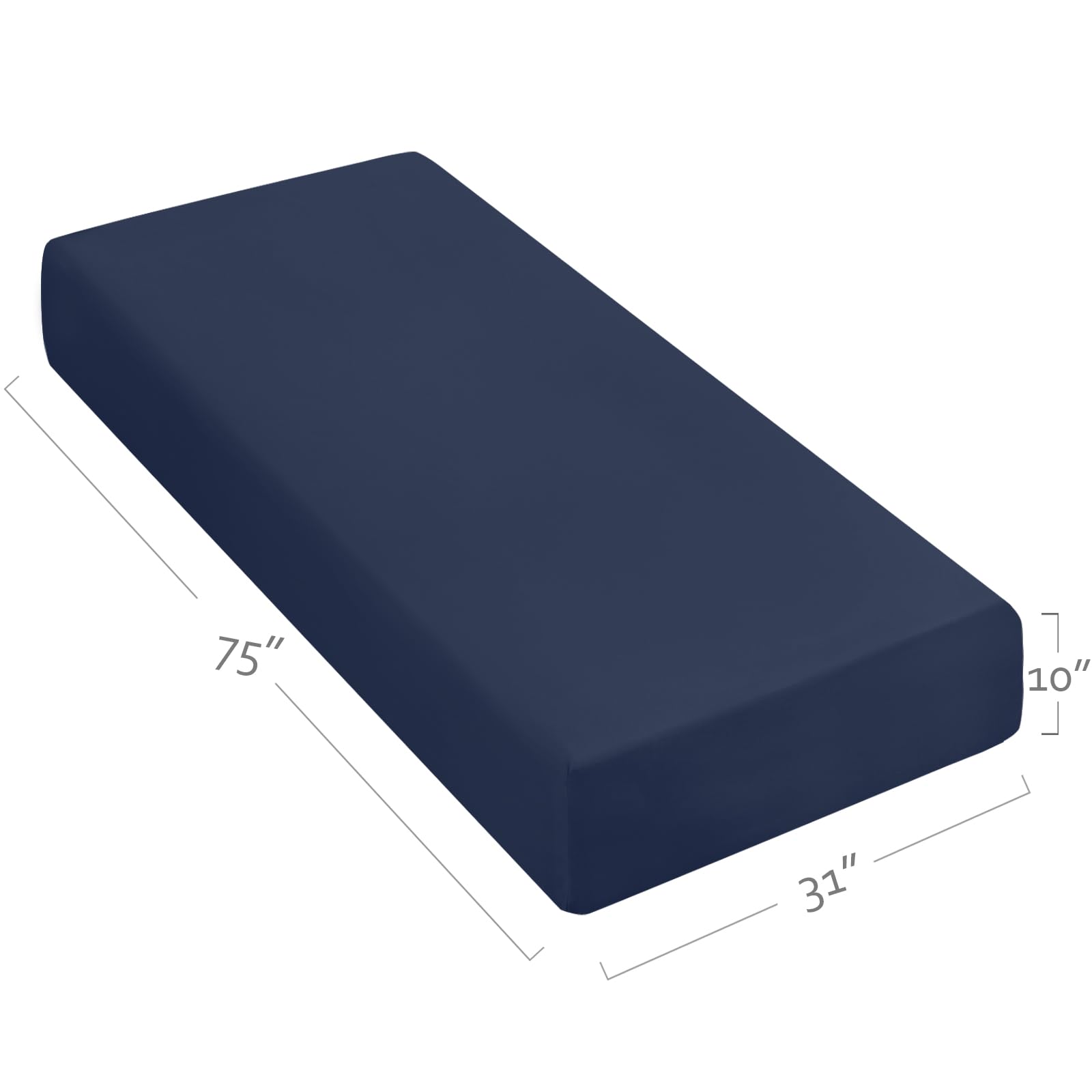 Navy Cot Sheets - 31" x 75" -3