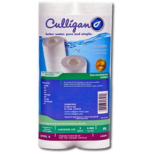 Image of Culligan Whole House Water Filter P5A-Reduces Sediment,Rust,Scale & Dirt for Clean Great-Tasting Water for Cooking&Drinking,Long Lasting Replacement Filter Cartridges 8,000 Gallons,2 Count,(Pack of 2)