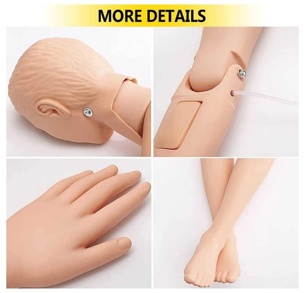 Medizinische Trainingspuppe aus PVC, Lehrpuppe für medizinische Ausbildung, Modell Mann & Frau, für den Unterricht an der Krankenpflegeschule, 170 cm