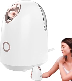 Facial Steamer - ABS 13.6 x 8.7 x 15.5cm | Small Portable Face Enhancer Humidifier | Deep Pore Cleansing & Skin Calming for Men and Women for Car, Make-up Prep, Gym