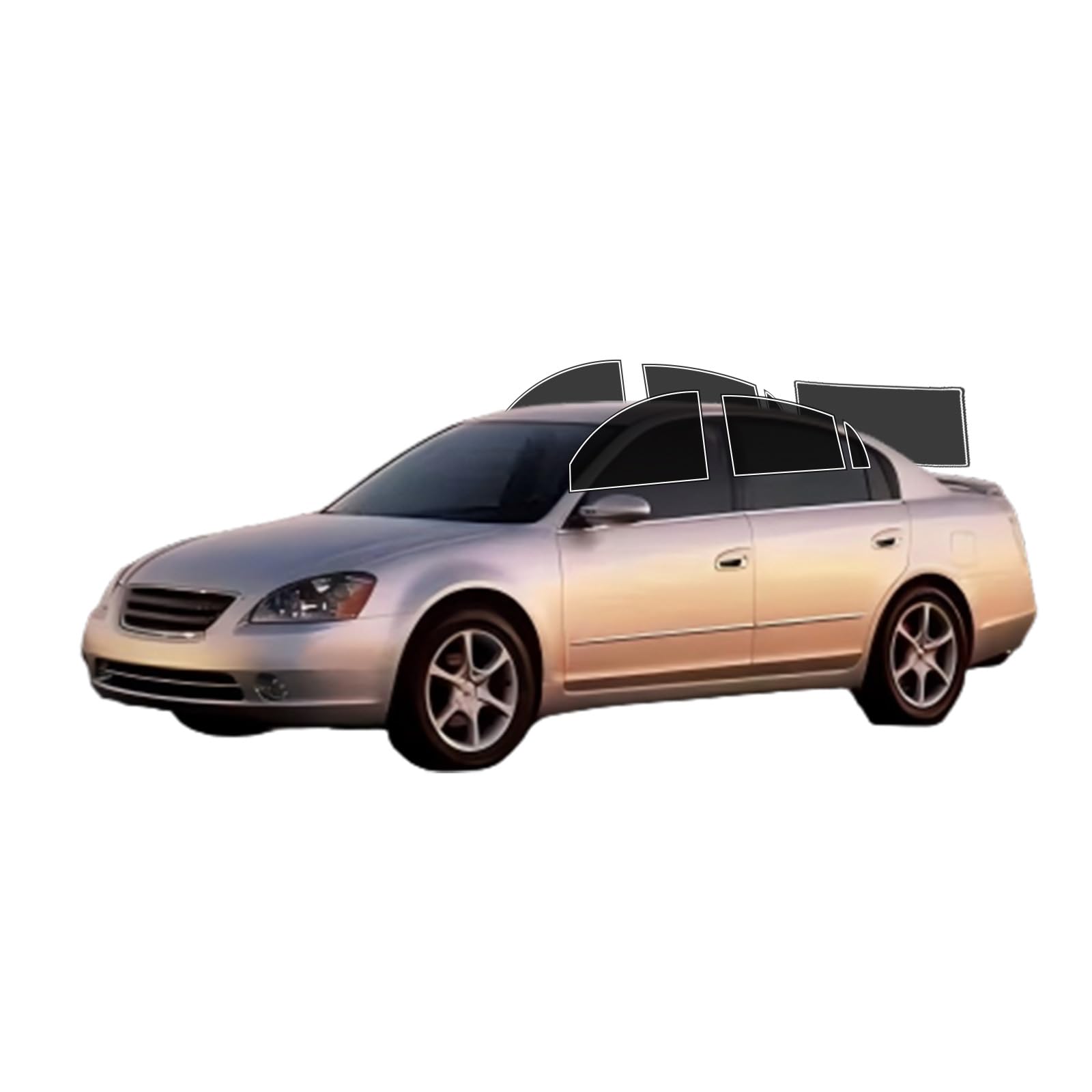 Precut Window Tint Film for Nissan Altima Sedan 2002-2006 All Side+Rear Windshield 20% VLT 2Ply Anti-Shatter, UV Block, Privacy Protection, Easy