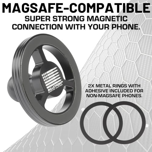 Bulletpoint Adjustable Universal Cup Holder Phone Mount for Car with Carbon Fiber Kevlar Arm Compatible with iPhone Samsung Google Smartphones (MagSafe Phone Holder) by Bulletpoint - Used condition - Image 3