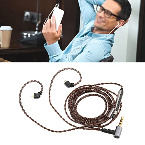 Cable Reemplazo Earphone Dpofirs con Mic 0.78mm miniatura 4