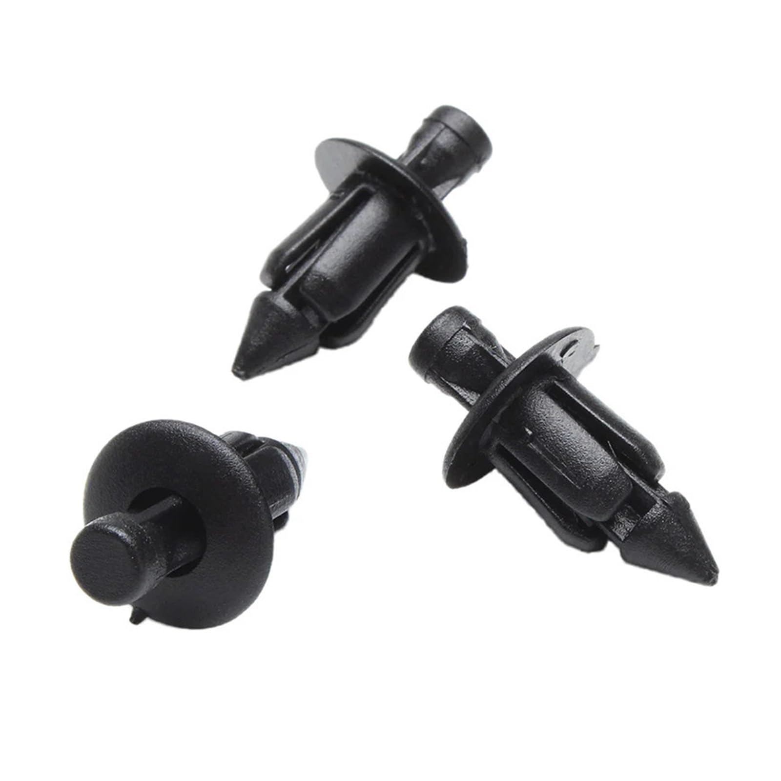 KXFVYNE 10Pcs/Set 6mm Black Rivet Fairing Body Trim Panel Fastener Screw Clips Compatible Motorcycle Accessories Parts(50pcs)