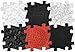 Produktbild muffik Orthopädische Sensorik Strukturmatten Small-Set Black & White - 6 Teile für taktile Wahrnehmung