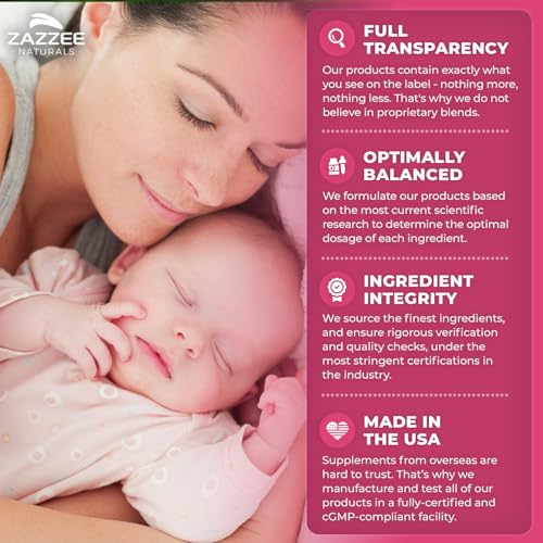 Image of Zazzee Myo & D-Chiro Inositol Ideal 40:1 Ratio with Vitamin D3 & Folate, 120 Vegan Capsules, Hormonal Balance & Cycle Support for Women, Women's Health Supplement, Non-GMO, Made in the USA