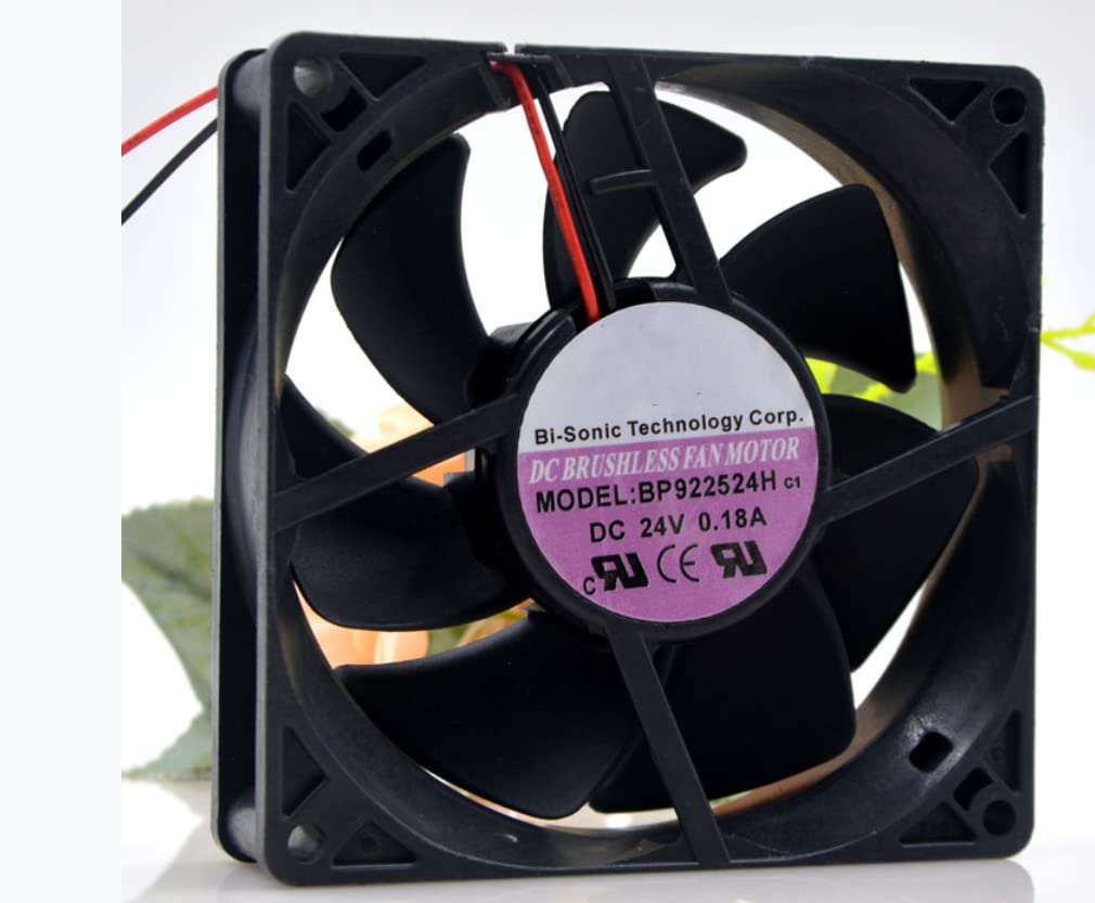 for BP922524H 24V 0.18A 3000RPM 38DBA 92X92X25MM 2 -Wire Cooling Fan