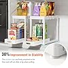 POUGNY 2 Pack Pull-Out Storage Organizers, Under Sink Organizer and Storage for Bathroom & Kitchen,Multi-Purpose Under Cabinet Organizers and storage Black #2