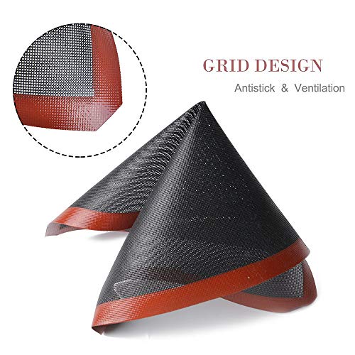 Silicone Hollow Baking Mat Set 3Pcs Nonstick Oven Liner Perforated Mesh Pad Breathable Fiberglass Baking Mat Heat-Resistant Cooking Bakeware Mat For Ovens And Microwaves Double-Sided Available. #TOP2