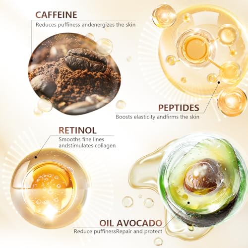 Snail Peptide Under Eye Cream,Anti Aging Eye Cream for Dark Circles and Puffiness, Eye Bags, Wrinkles Fine Lines Skin Care Treatment Firming With Snail Mucin and Niacinamide, Korean Skin Care Formula - Image 6