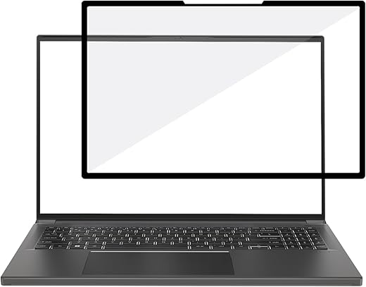 Amazon Basics Anti-Glare Easy-Stick Screen for 15.6 inches Laptop – Zero Eye Strain ALCS Technology Screen for Eye Protection, Professional Version…