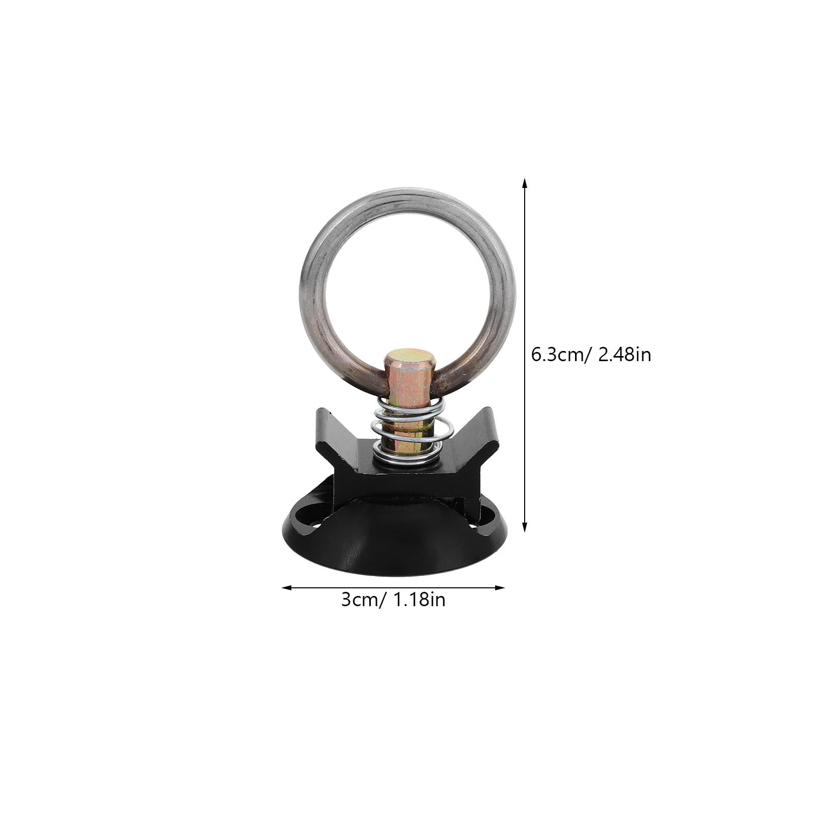Kit de Pernos de Anclaje Redondos para Asegurar Carga en Maletero de Coche en Aluminio y Acero Inoxidable de Liberación Rápida con Durabilidad y Fácil Instalación