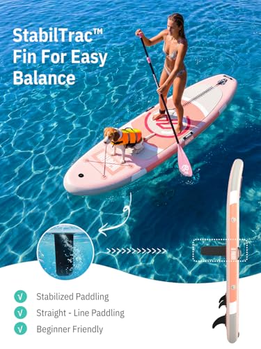 Image of Niphean 10' Inflatable Paddle Board, Ultra-Light SUP for Beginners