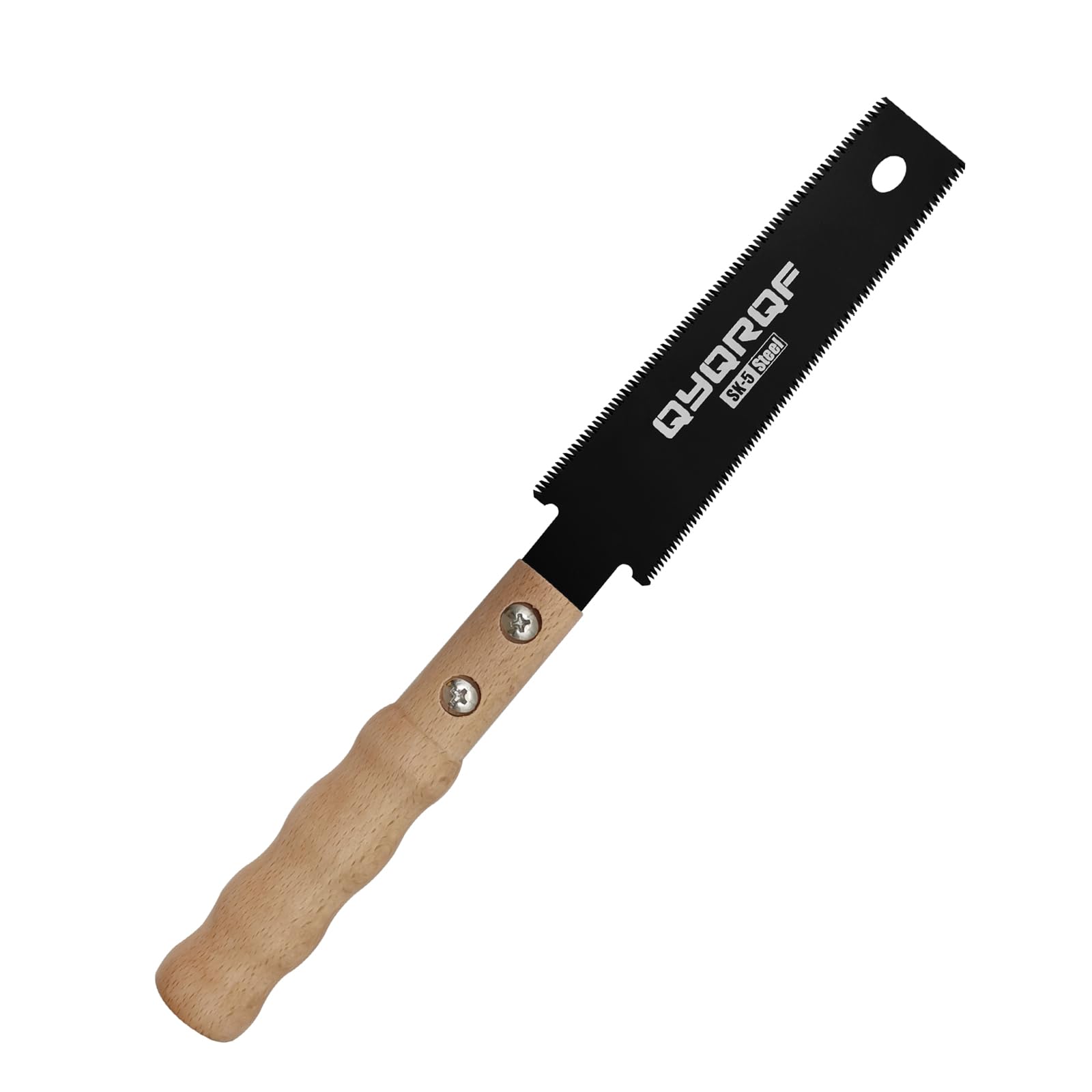 Small Hand Saw, 6 Inch Japanese Pull Saw with Double Edges 15/17 TPI Flush Cut Saw for Woodworking DIY Projects