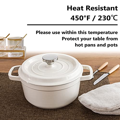 image for Home Brilliant Set of 6 Placemats Heat Resistant Dining Table Cloth Pl