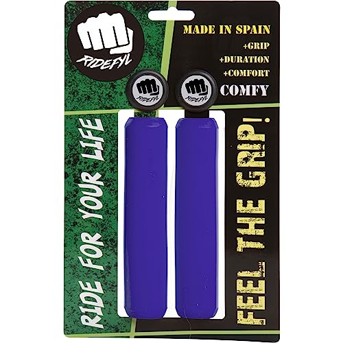RIFYL (Comfy) Juego de puños para Bicicleta o Mountain Bike, Color Azul Night, diámetro 32mm