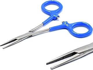AAProTools Dog Pet Ear/Nose Hair Puller Grooming Hemostat Locking Forceps Pliers, 5