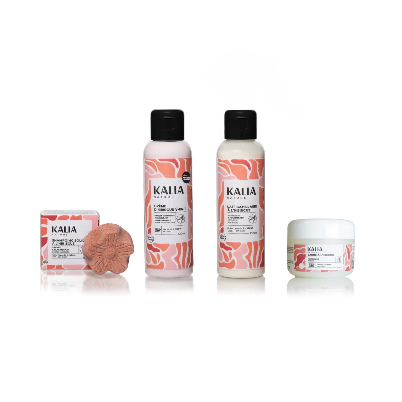 Kalia Nature - Trousse cheveux crépus - Coffret routine naturelle - Nourrit, hydrate et protège - Cheveux frisés, crépus