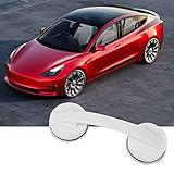 HOOMIN for Tesla Model Y Model 3 X S, Car Inner Roof Safety Handle with Strong Suction Cup, White Ceiling Grab Handles, ABS Plastic