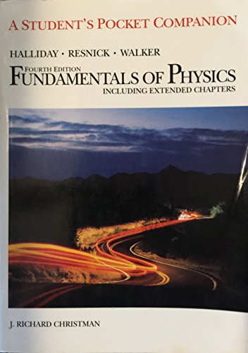 Fundamentals of Physics, Pocket Companion 0471111740 Book Cover