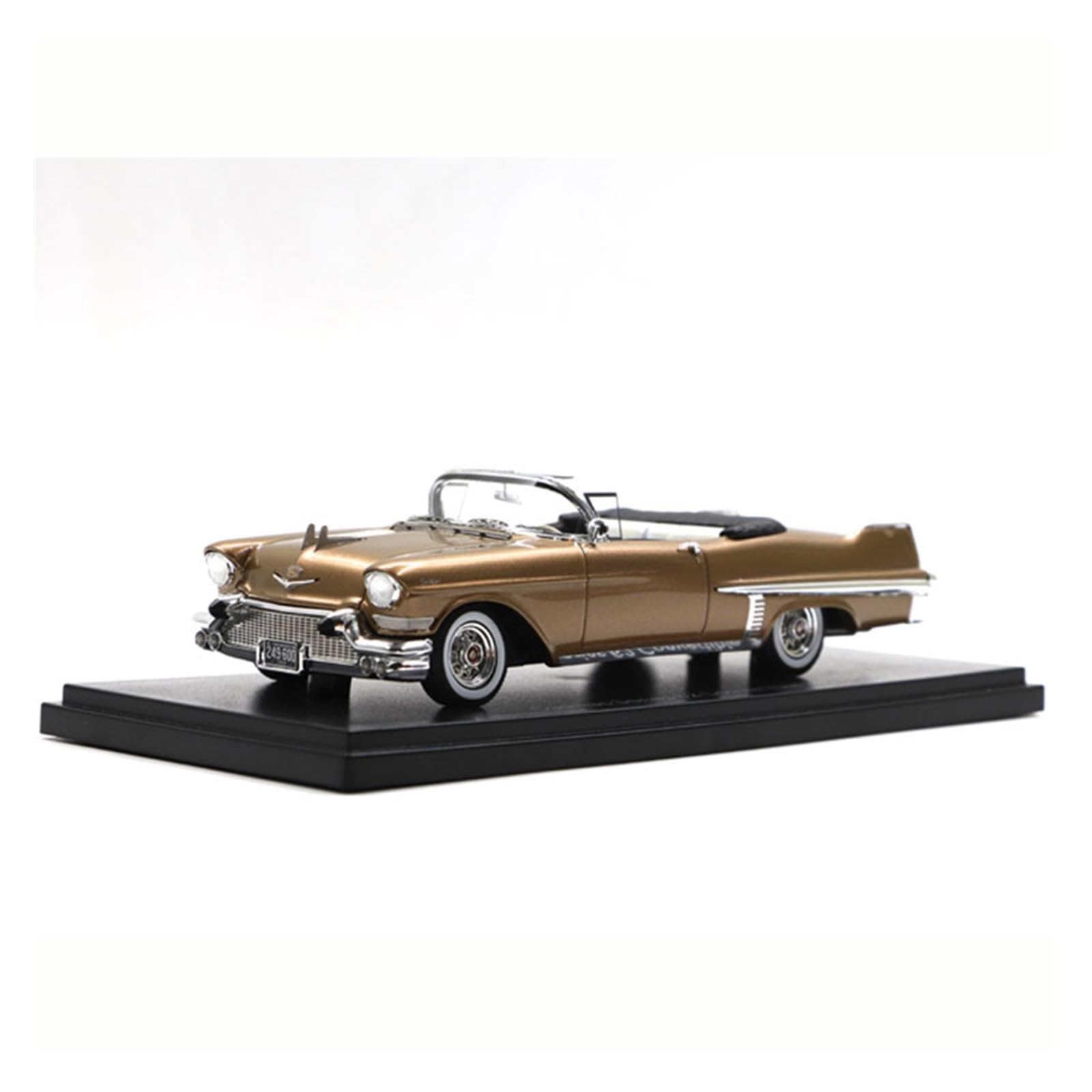 Modellino Di Auto In Lega Di Zinco 1/43 Per Cadillac 1957 Oro Convertibile Classico Modello Di Auto In Resina Pressofusa Collezione Esposizione Statica Modellino Di Auto Pressofuso