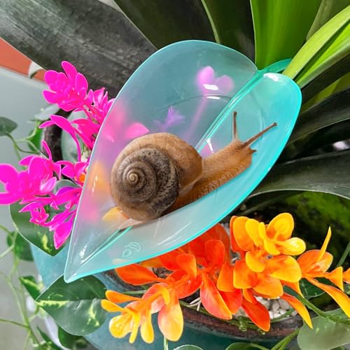 Image of 10Pcs Crested Gecko Tank Accessories, Leaf Shape Bearded Dragon Basking Platform with Suction Cups, Tree Frog Tank and Crested Gecko Accessories