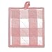 DII Buffalo Check Kitchen Collection, Classic Farmhouse Kitchen Set, Potholder, One Size, Pink &White, 2 Piece