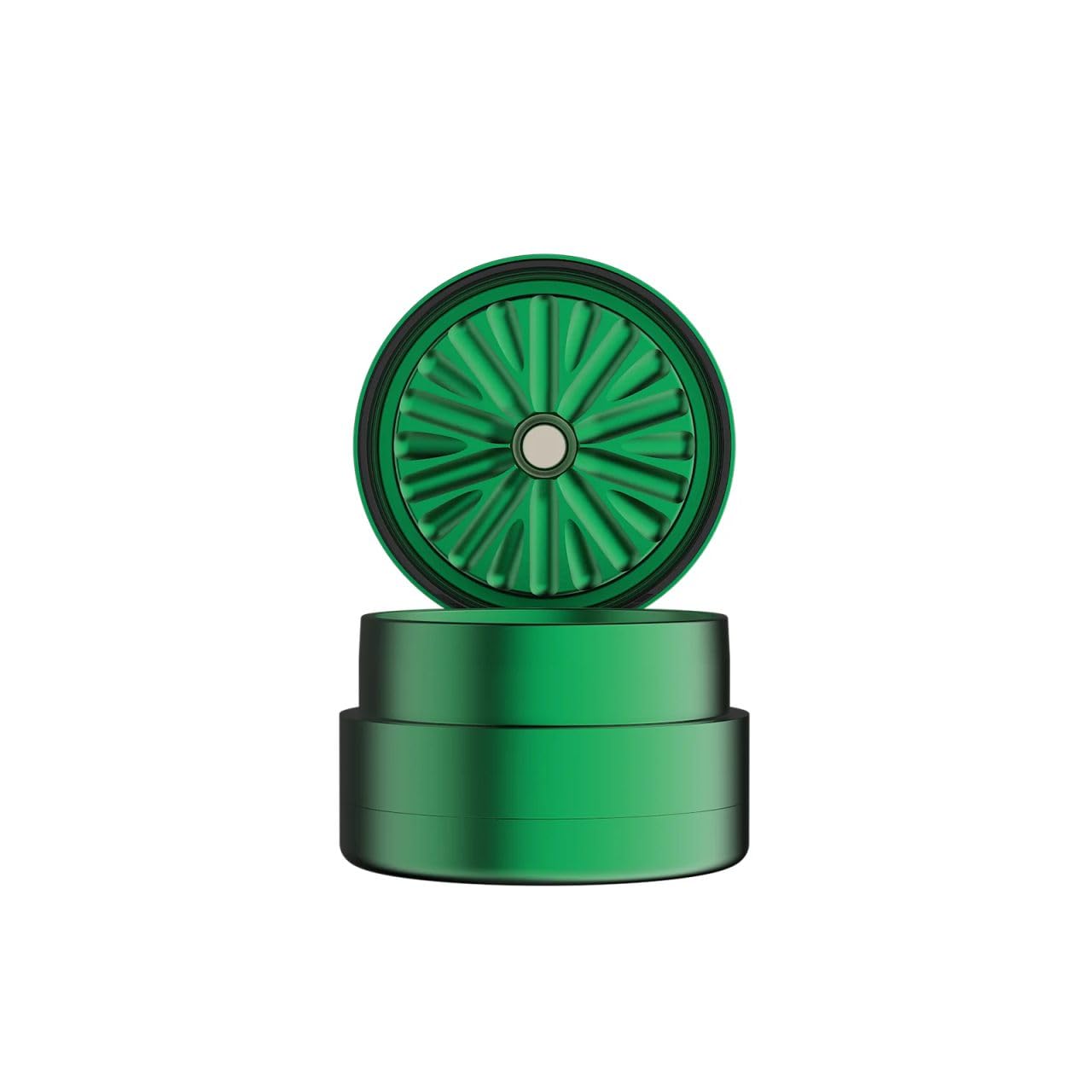 Flower Mill Next Gen 2.0" Grinder - Aircraft Grade Aluminium Compact Grinder (Green)