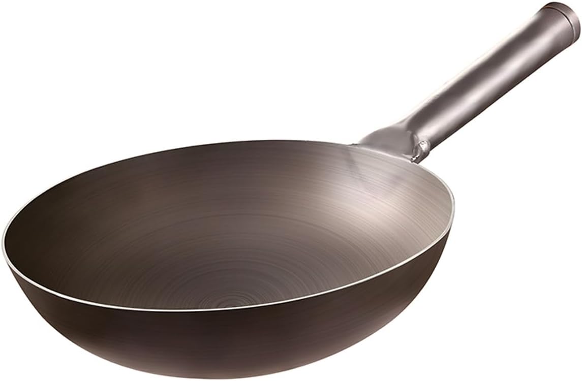 Titanium Wok, Pure Titanium Wok, Uncoated, Non-Stick Pan, Less Oily, Household Special Pot,A-36cm