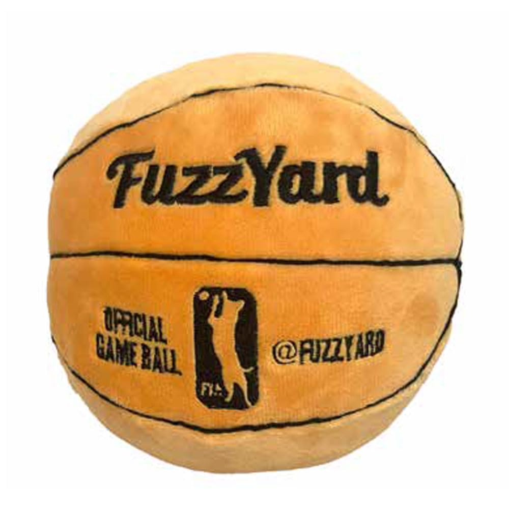 Fuzzyard Sports Ball Toy for Medium Sized Breed Dogs - Soft Plush Indoor Sports Ball with Squeaker and Machine Washable (Basketball)