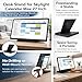 Compatible with Skylight Calendar Max 27 Inch Desk Stand Freestanding Tabletop Mount, No Drill Wall Alternative (Black)